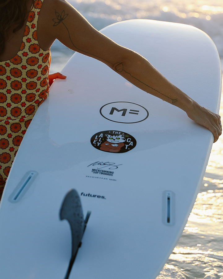サーフィン・ボディボード Mick Fanning Alley Cat super soft 8.0 Mick Fanning Alley Cat Super Soft Softboard - Coral/Merlot