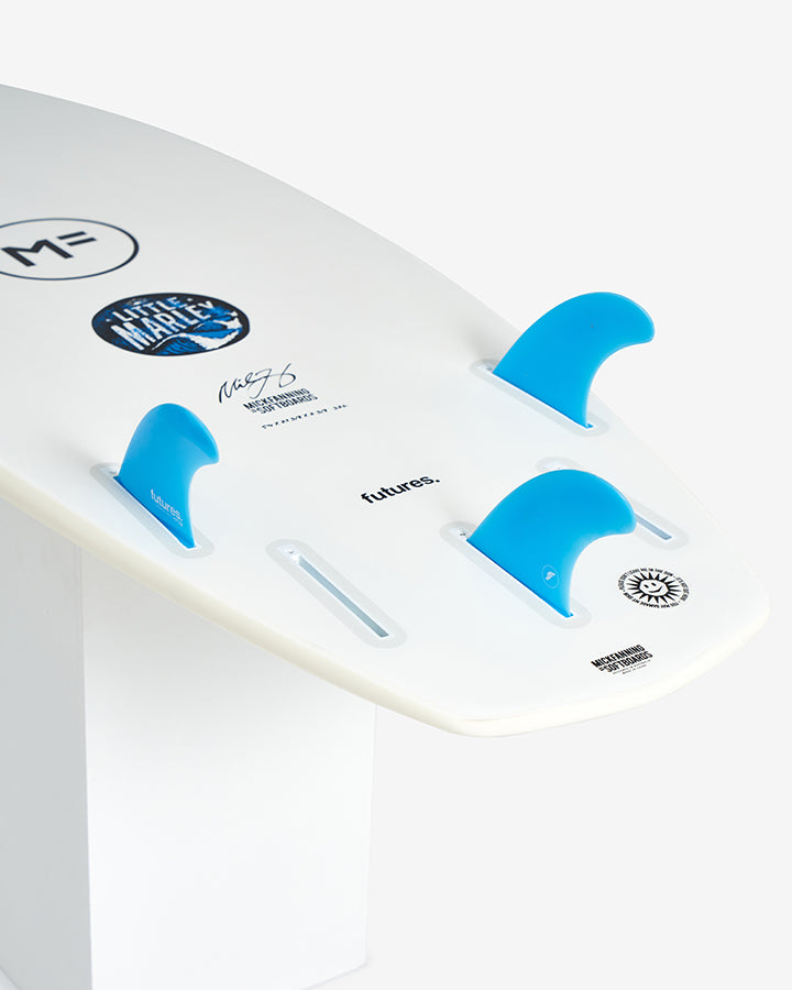 MF Little Marley ファンボード 青白リトルマーレー MF LITTLE MARLEY - WHITE – MICK FANNING SOFTBOARDS JAPAN
